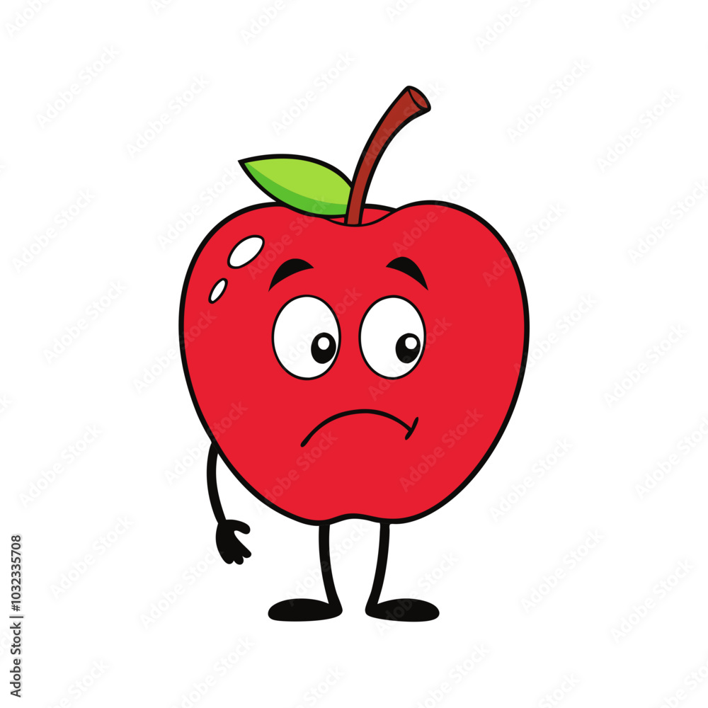 red apple cartoon red apple cartoon