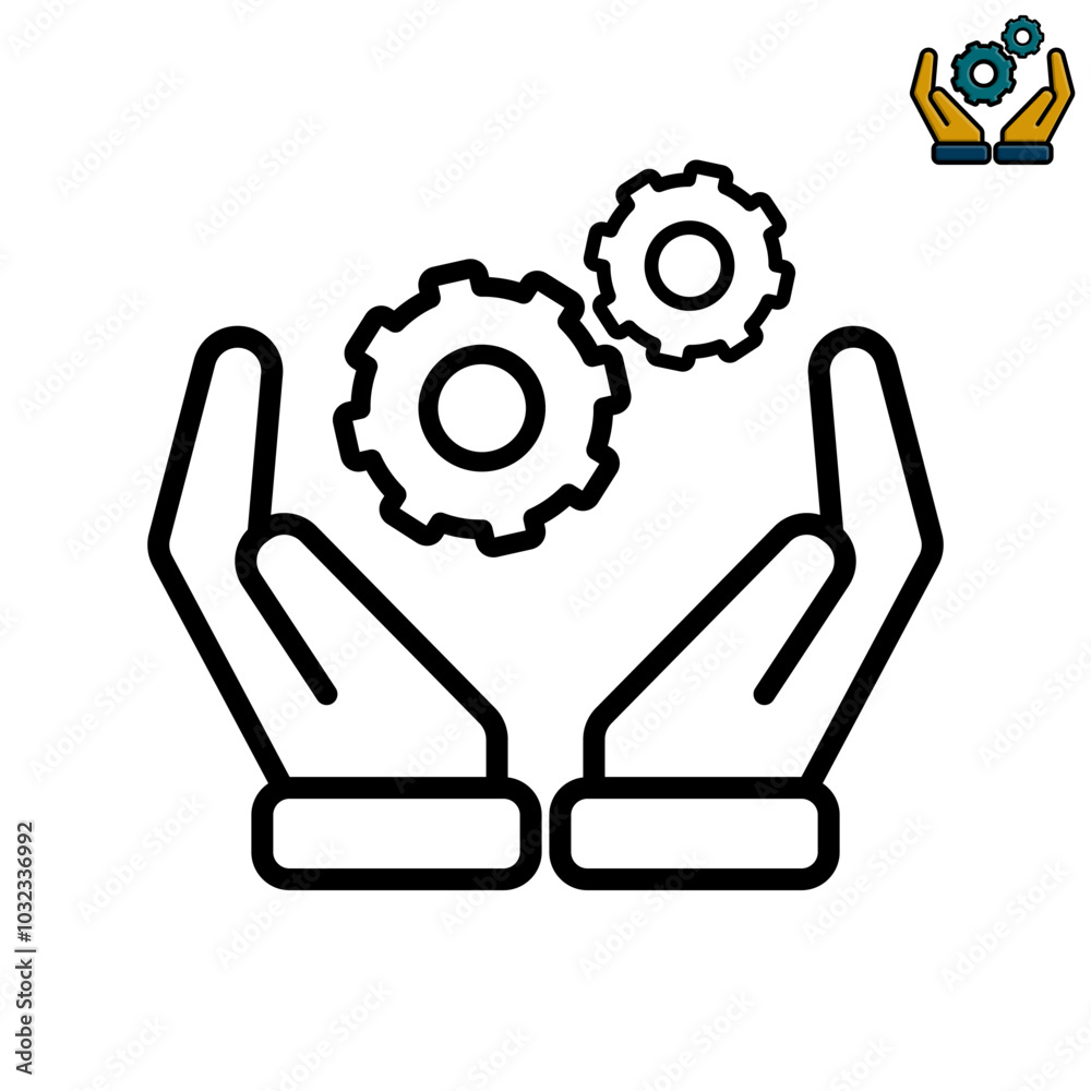hand icon. Water saving icon. save blood icon. simple design style. for blood donations, water donations, water sources. vector template design