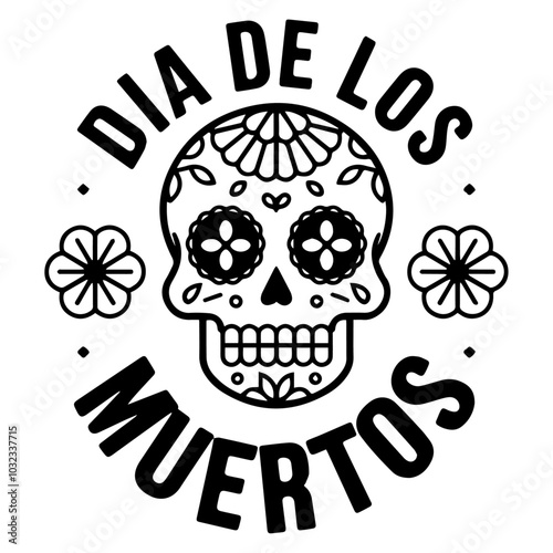Flat Design Dia de los Muertos Vector