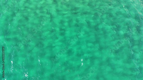 Aerial View of Pacific Ocean off California Coast photo