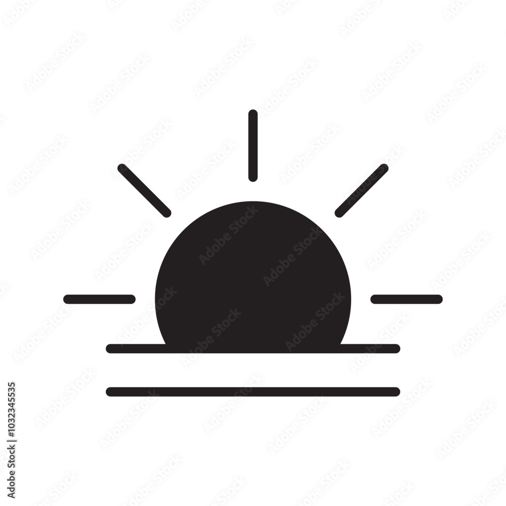 Sun Icon for Brightness, Setting icon Vector. Sun Icon for Brightness, Setting icon Vector.