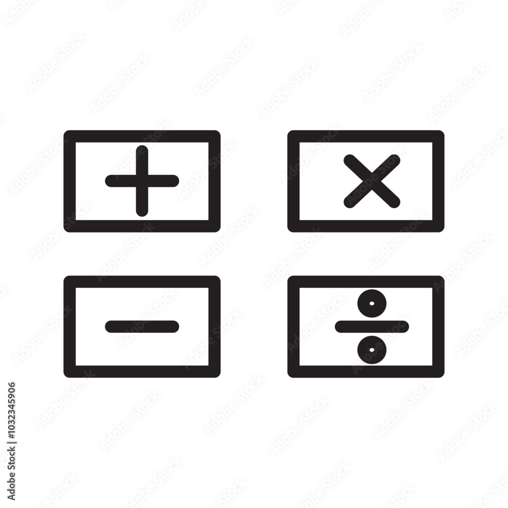 icon calculator, on the white backround icon calculator, on the white backround