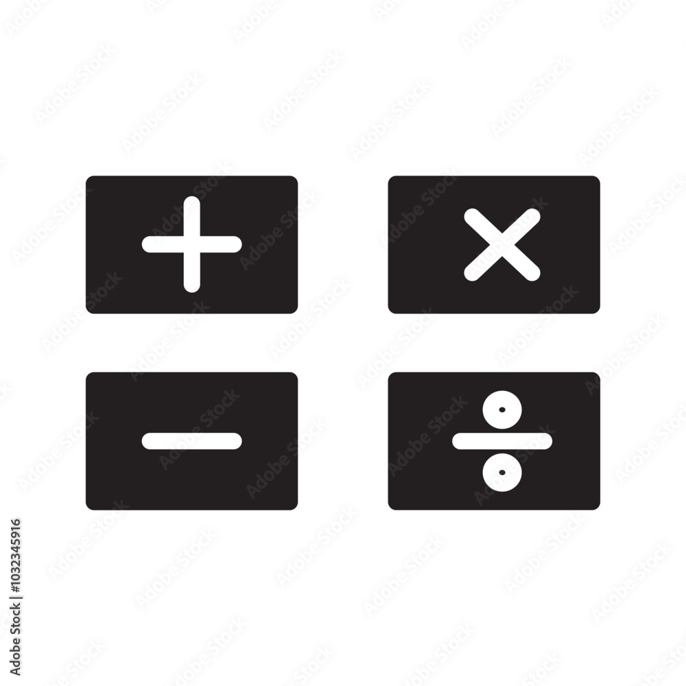 icon calculator, on the white backround icon calculator, on the white backround
