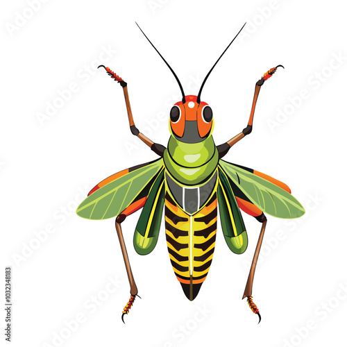 southeastern lubber grasshopper best vector design