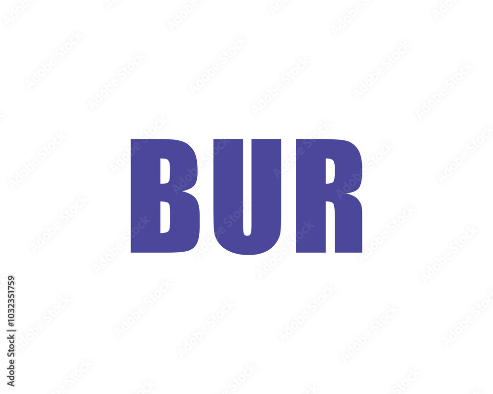 BUR logo design vector template. BUR BUR logo design vector template. BUR