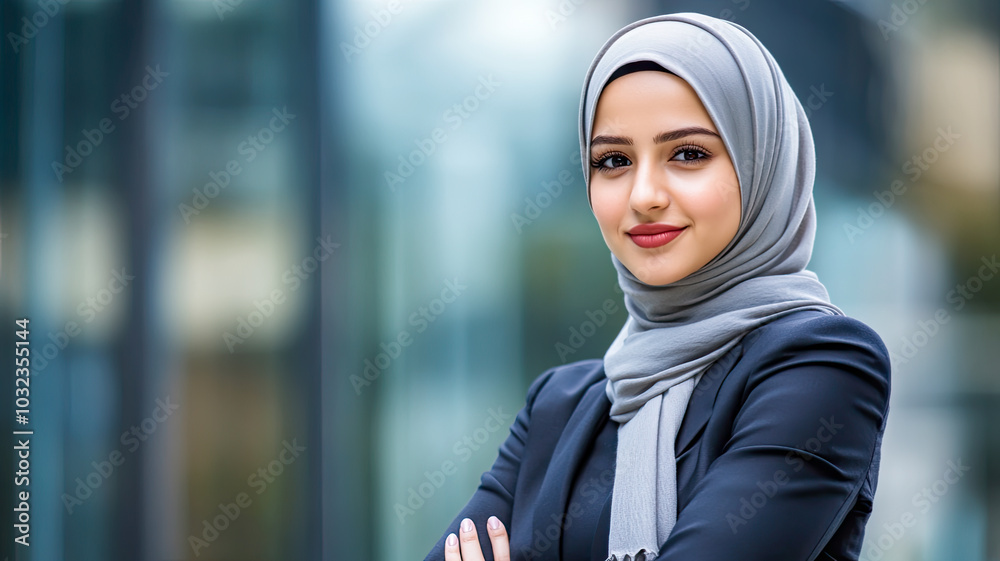 Porträt einer selbstbewussten muslimischer Frau Porträt einer selbstbewussten muslimischer Frau