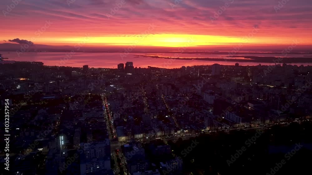 Sunset Skyline At Porto Alegre In Rio Grande Do Sul Brazil. Sunset Landscape. Downtown District. Highrise Buildings City Skyline. Sunset Skyline At Porto Alegre In Rio Grande Do Sul Brazil. Sunset Skyline At Porto Alegre In Rio Grande Do Sul Brazil. Sunset Landscape. Downtown District. Highrise Buildings City Skyline. Sunset Skyline At Porto Alegre In Rio Grande Do Sul Brazil.