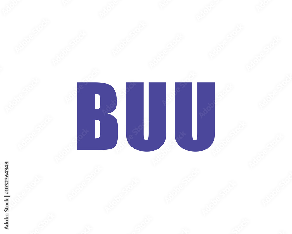 BUU Logo design vector template. BUU BUU Logo design vector template. BUU
