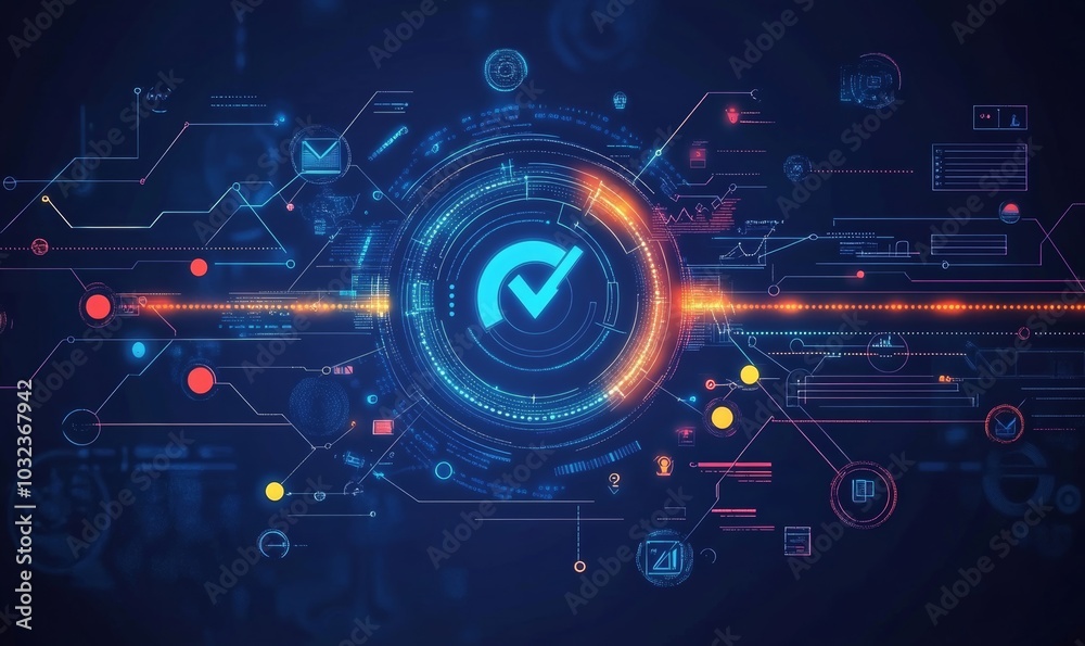 Digital transformation target roadmap with key milestones and objectives, highlighting the process of integrating technology into traditional business, Generative AI Digital transformation target roadmap with key milestones and objectives, highlighting the process of integrating technology into traditional business, Generative AI