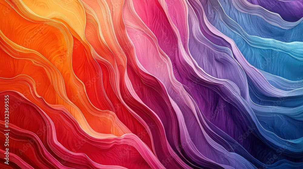 Vibrant abstract gradient waves in dynamic hues flowing seamlessly in a modern and artistic composition Vibrant abstract gradient waves in dynamic hues flowing seamlessly in a modern and artistic composition