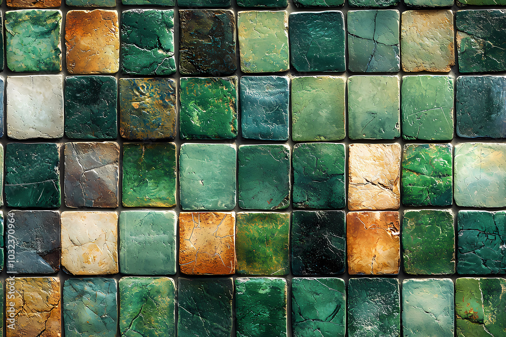 Beautiful Seamless Green and Earthy Tile Texture, Ideal for Creative Projects Beautiful Seamless Green and Earthy Tile Texture, Ideal for Creative Projects