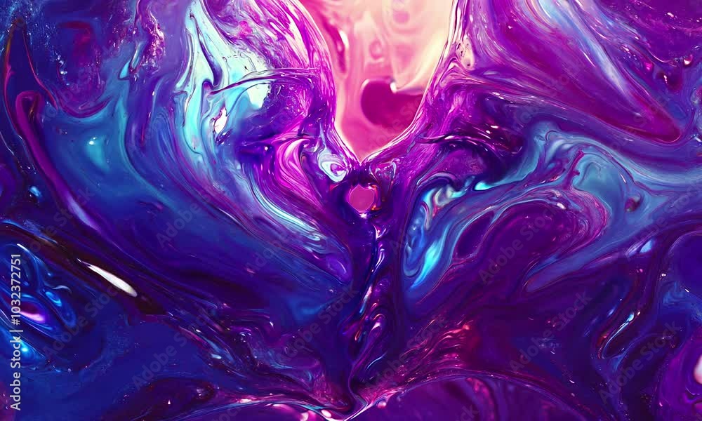 Love flowing into each other. Sensual concept.