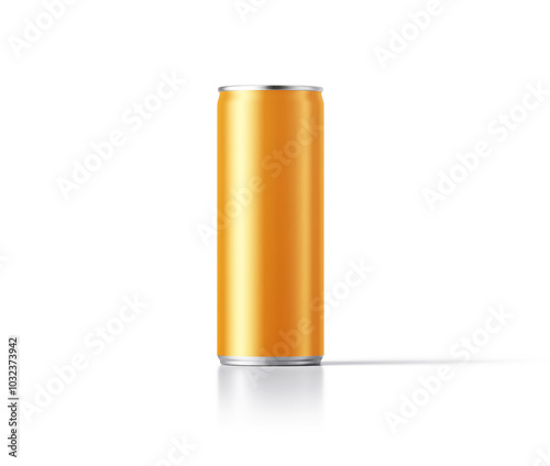 blank Soda can, Aluminum can, Beer can, on a white background, Water drop on can, 3d illustration, 3d rendering