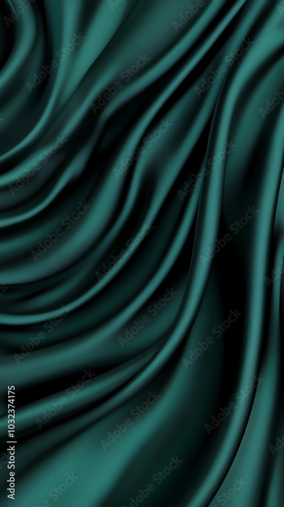Green satin fabric with smooth texture, perfect for elegant decoration Green satin fabric with smooth texture, perfect for elegant decoration