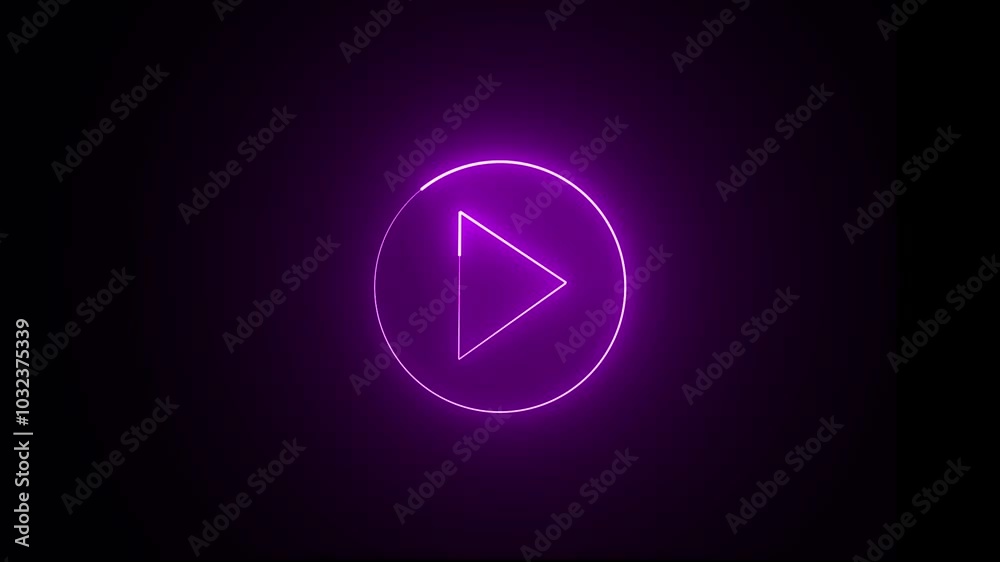 Glowing neon blue color music play buttons animation icon. Audio and video player press stop start buttons animated icon. Glowing neon blue color music play buttons animation icon. Audio and video player press stop start buttons animated icon.