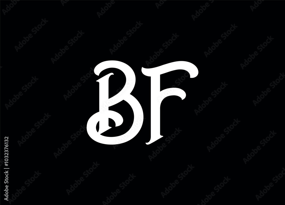 Bf letter logo and monogram logo Bf letter logo and monogram logo