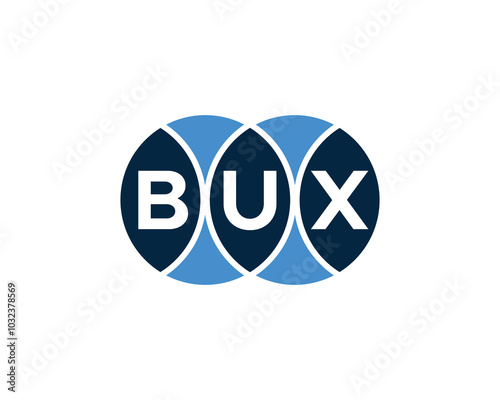 BUX logo design vector template. BUX photo