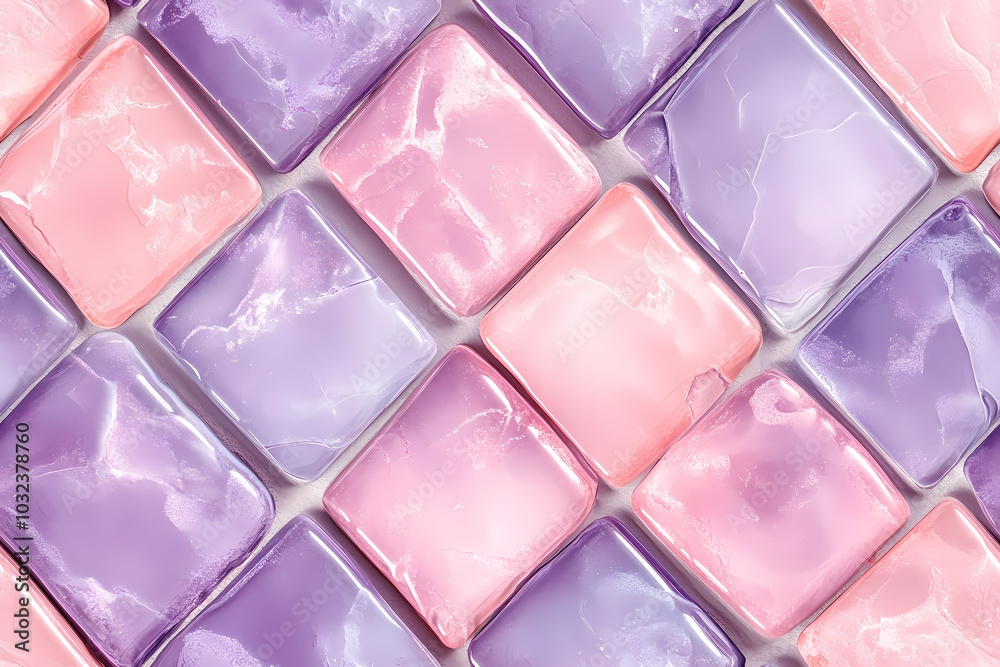 A Seamless Blend of Lavender and Pink Tiles Creating a Captivating Mosaic Pattern Full of Charm A Seamless Blend of Lavender and Pink Tiles Creating a Captivating Mosaic Pattern Full of Charm