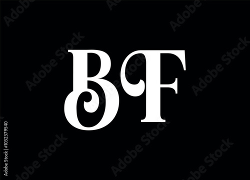 Bf letter logo and monogram logo 