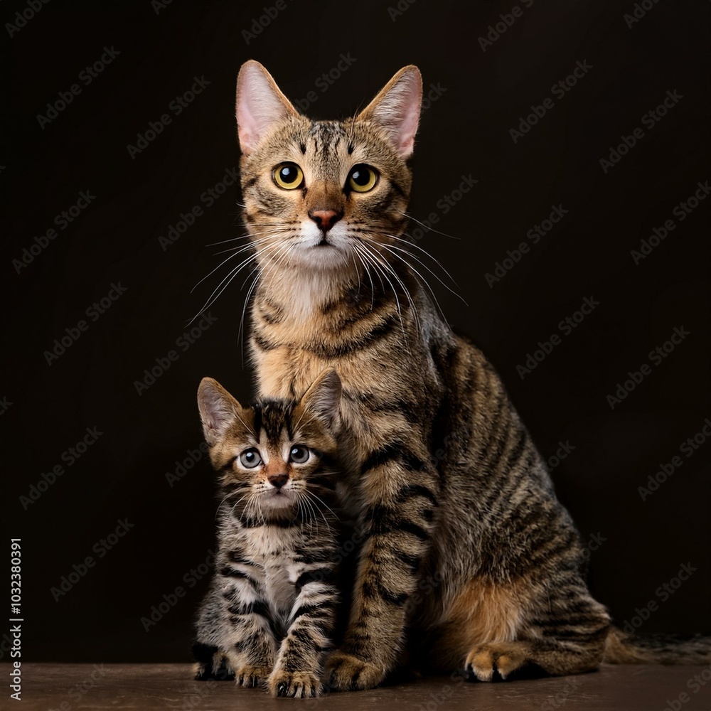 mum cat, AI generated mum cat, AI generated