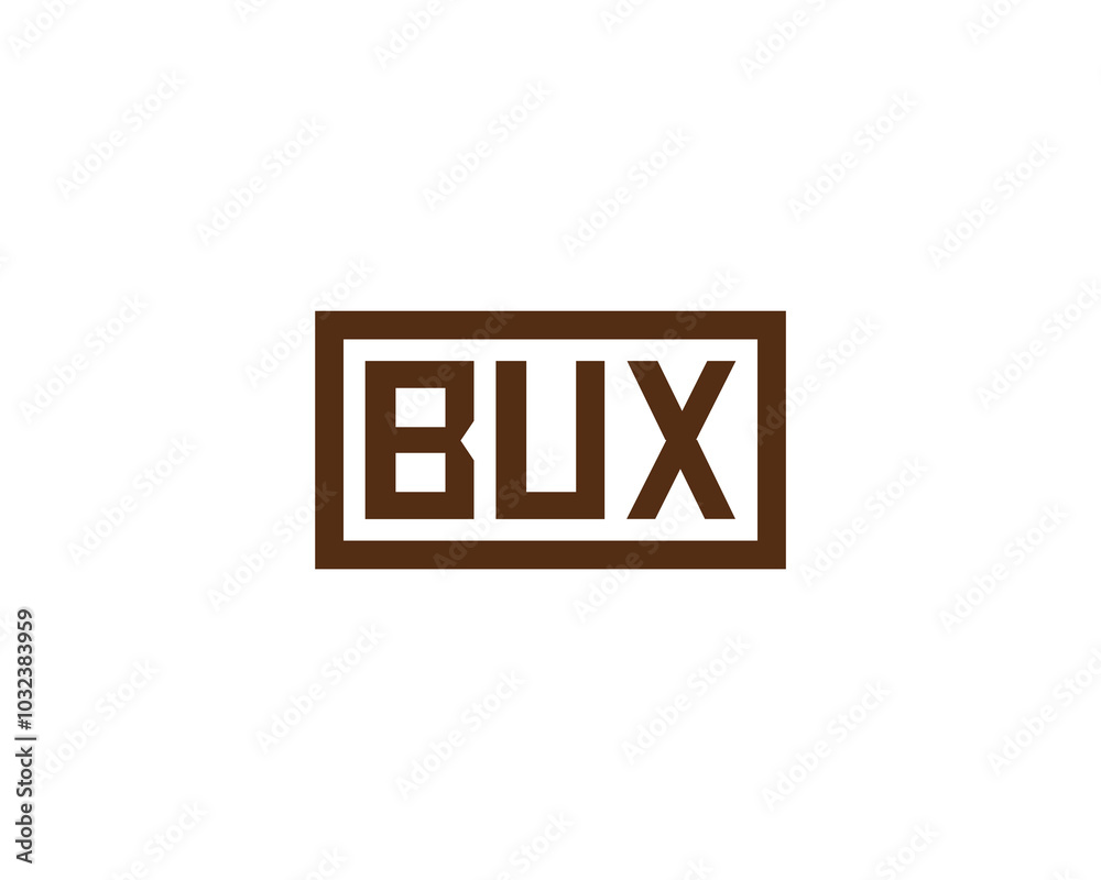 BUX logo design vector template. BUX BUX logo design vector template. BUX
