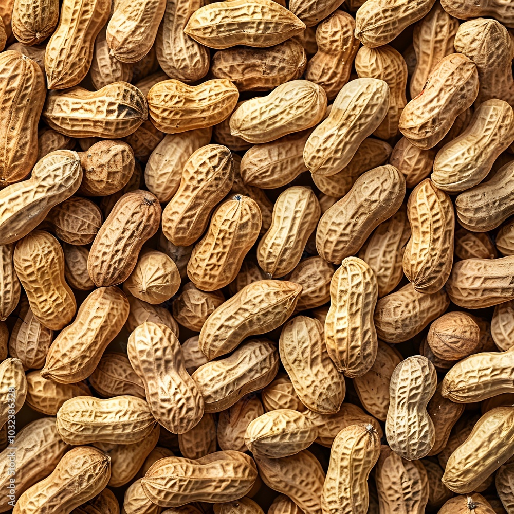 Pile of Unshelled Peanuts on a Rustic Background Pile of Unshelled Peanuts on a Rustic Background
