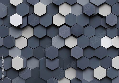 Abstract Geometric Hexagon Pattern Background