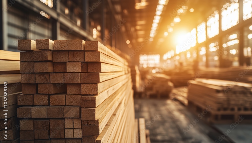wooden boards in warehouse wooden boards in warehouse