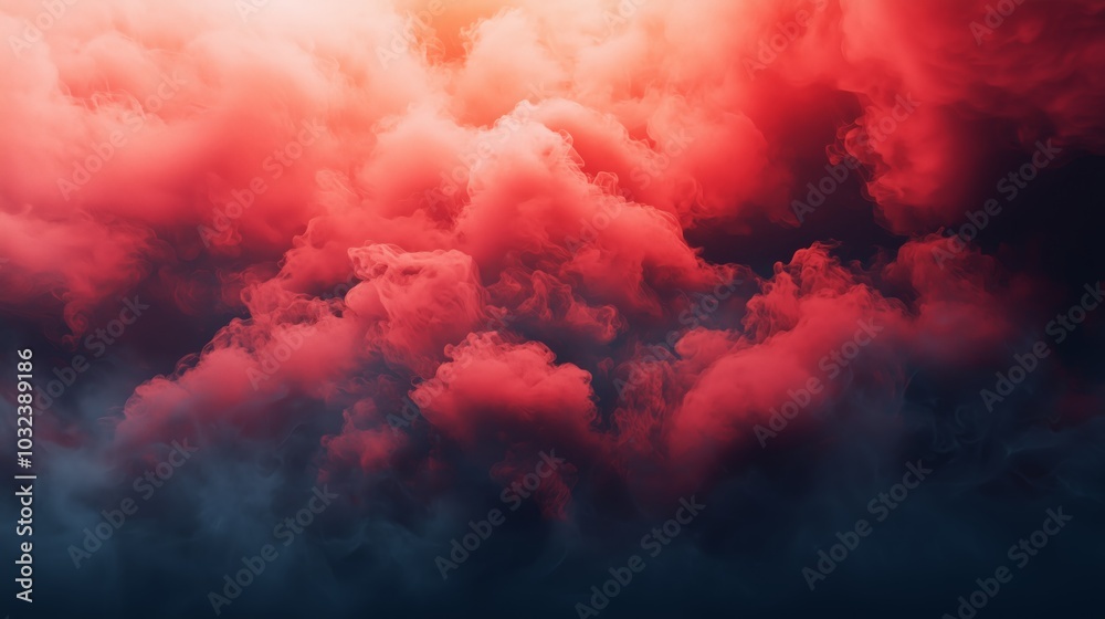 Abstract Red and Black Smoke Cloud Background Abstract Red and Black Smoke Cloud Background