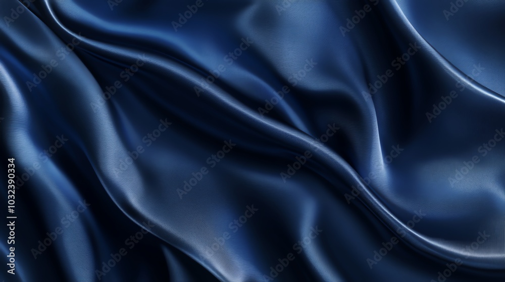 Obraz premium navy satin fabric for a luxurious and elegant backdrop