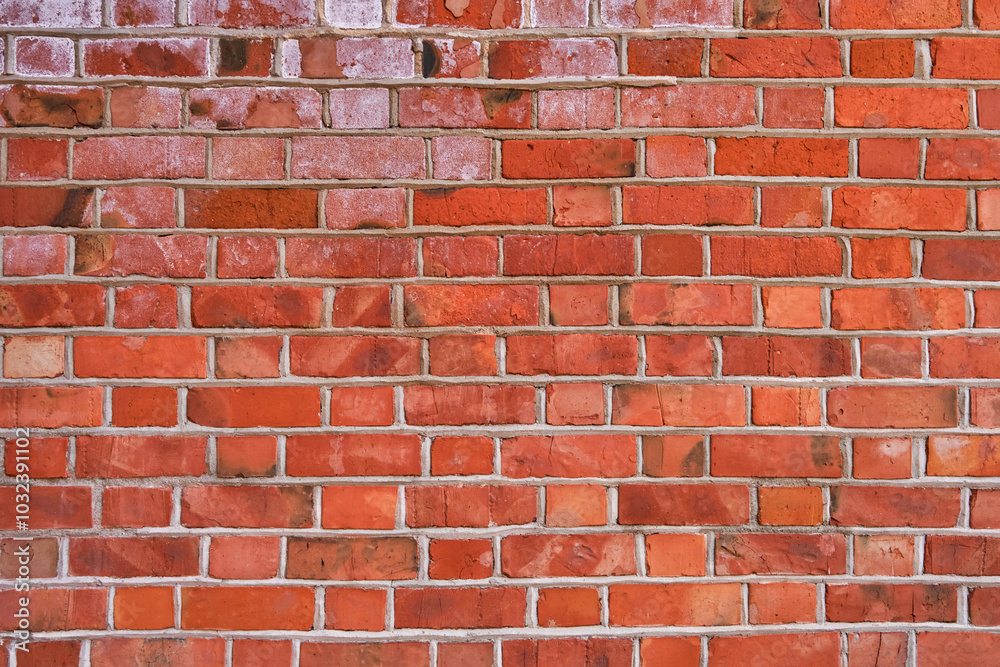 Old brick red wall, brickwork from an old brick in rustic style. Structure and pattern of destroyed stone grunge wall. Retro style background. Copy space. Old brick red wall, brickwork from an old brick in rustic style. Structure and pattern of destroyed stone grunge wall. Retro style background. Copy space.