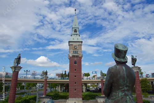 倉敷駅前の風景　岡山観光　インバウンド
