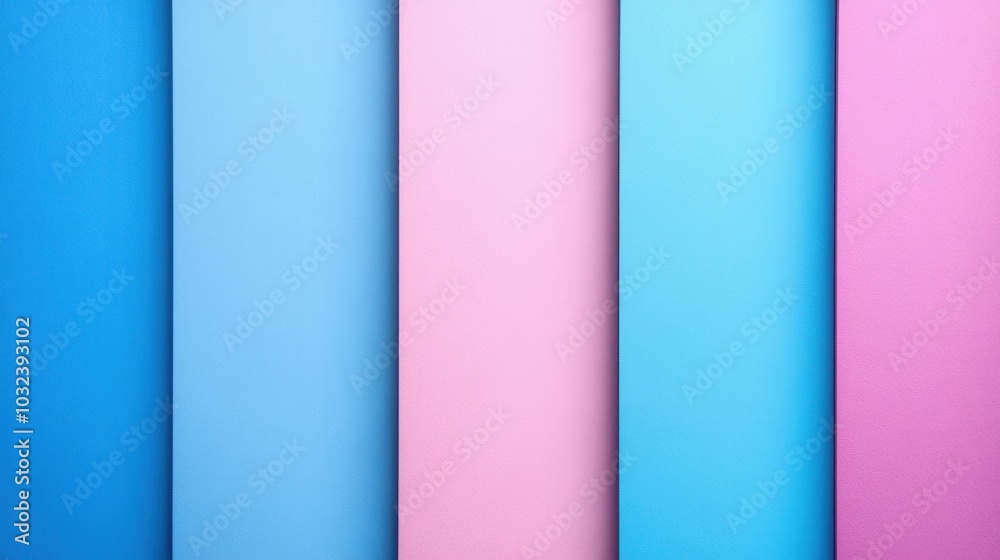 Vertical panels in soft pastel colors of blue and pink create a visually appealing arrangement. The smooth surfaces reflect light gently, showcasing a modern aesthetic perfect for contemporary design Vertical panels in soft pastel colors of blue and pink create a visually appealing arrangement. The smooth surfaces reflect light gently, showcasing a modern aesthetic perfect for contemporary design