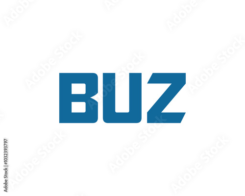 BUZ logo design vector template. BUZ