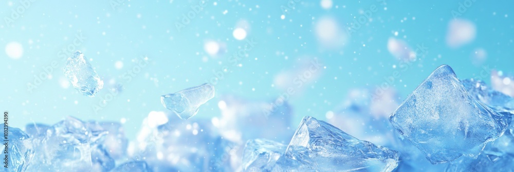 flying ice with copy space flying ice with copy space