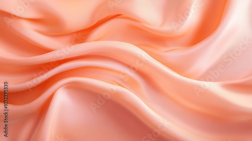 Silky pink satin fabric with soft waves, perfect for luxury fashion backdrop