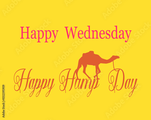 Canvas Print Happy Hump Day Illustration – Celebrate Wednesday