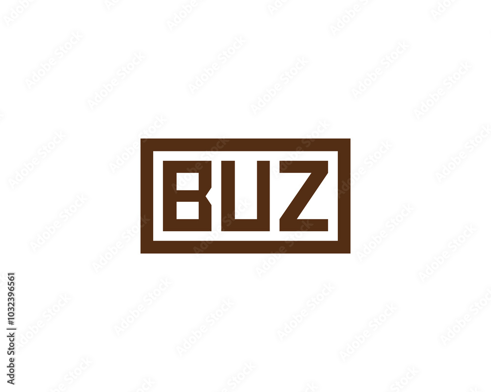 BUZ logo design vector template. BUZ BUZ logo design vector template. BUZ