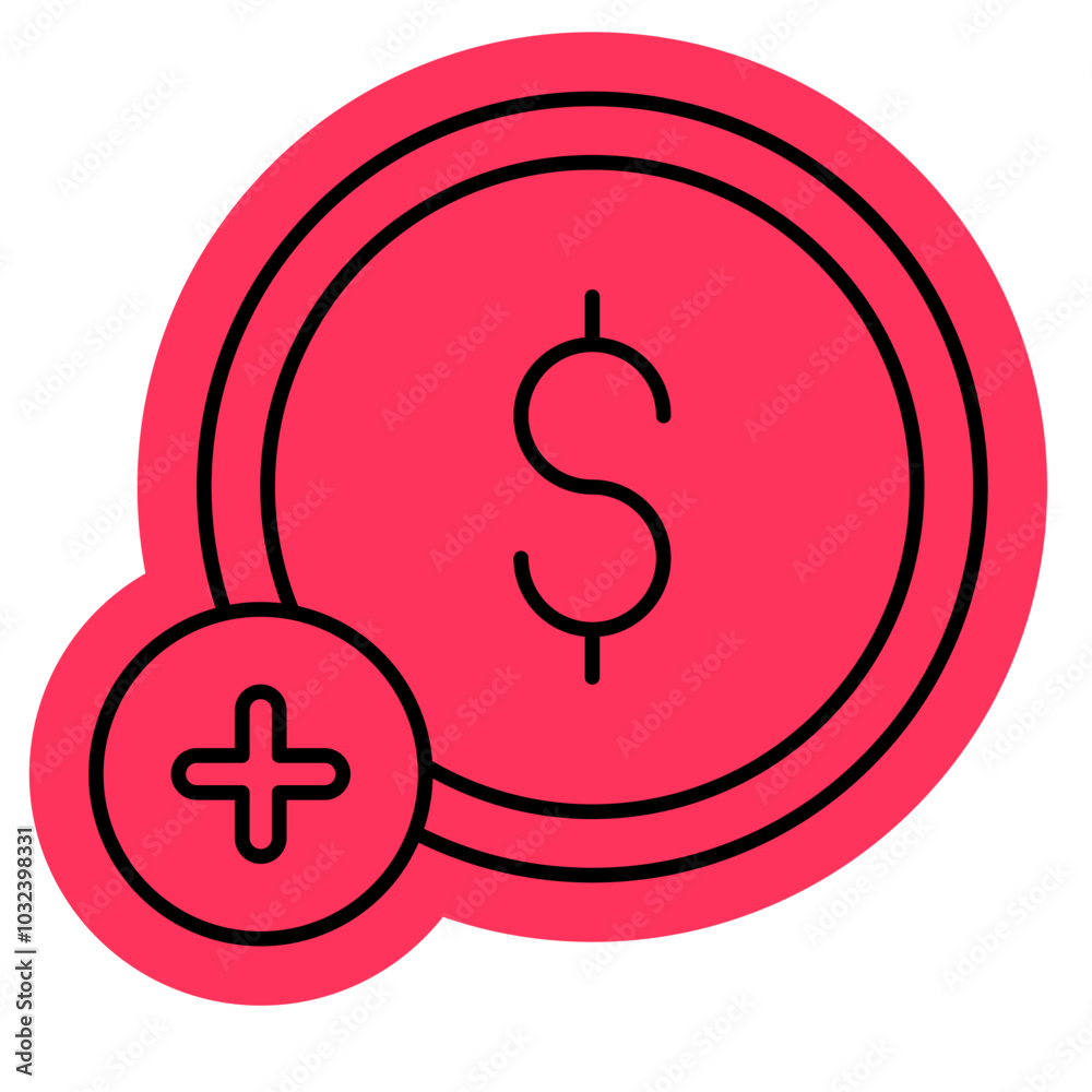 Top Up balance Icon, Money Transfer Top Up balance Icon, Money Transfer