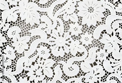 Texture of Lace Close up of lace fabric showcasing its intricate