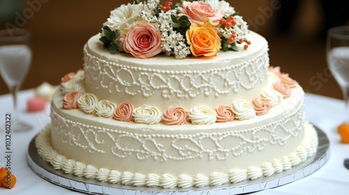 Wedding Cake Flowers.