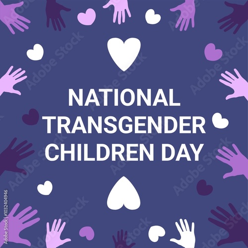 National Transgender Children Day web banner design illustration  photo