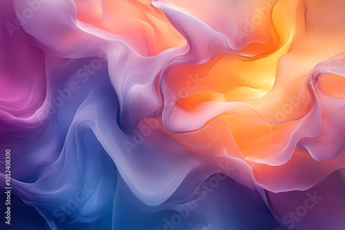 Abstract background with swirling colors in blue, purple, and orange.