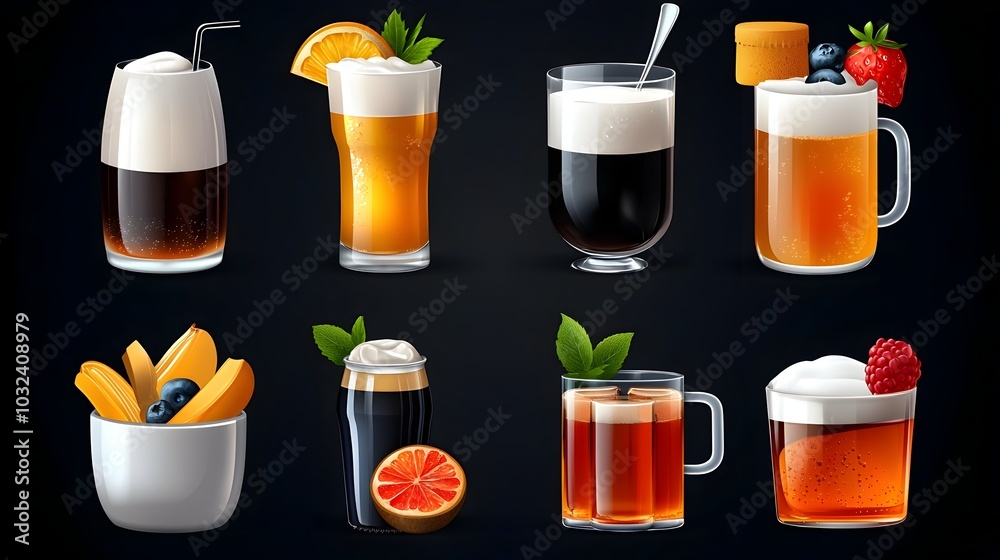 Beverage and Food Icons with Cutlery in Clean Simple Design for Catering Restaurant and Hospitality Industry Minimalist Modern for Menus Packaging Branding and Digital Marketing Beverage and Food Icons with Cutlery in Clean Simple Design for Catering Restaurant and Hospitality Industry Minimalist Modern for Menus Packaging Branding and Digital Marketing