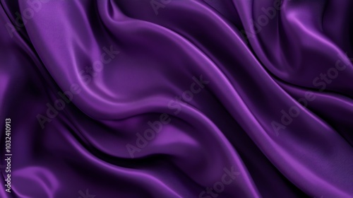 Purple satin backdrop with smooth, flowing curves and a luxurious, silky texture