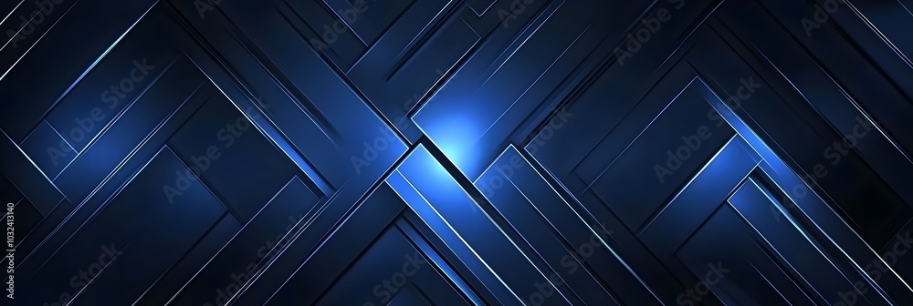 Blue abstract background. Geometric lines pattern. Modern shiny blue gradient lines. Futuristic technology graphic design. Suit for business, cover, header, wallpaper, corporate, website, flyer