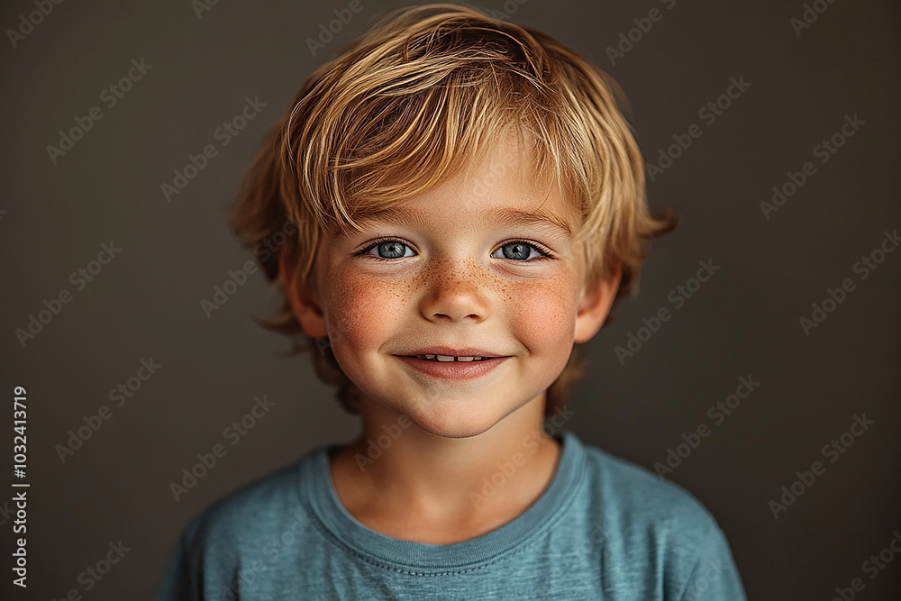 portrait of an white little boy with a smile portrait of an white little boy with a smile