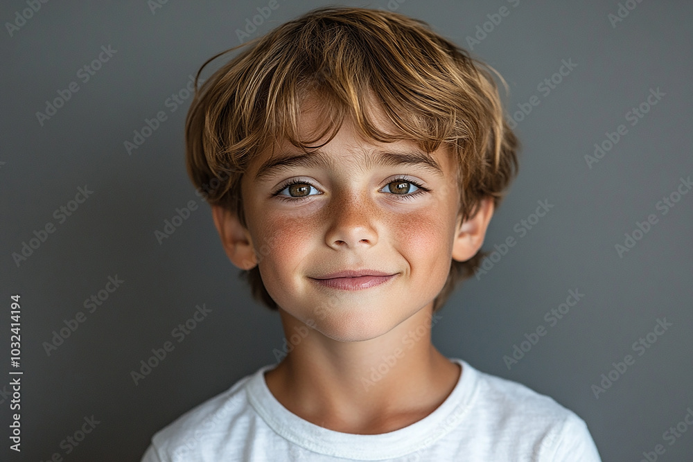 portrait of an white little boy with a smile portrait of an white little boy with a smile