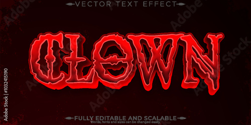 Halloween monster text effect, editable horror and scary text style