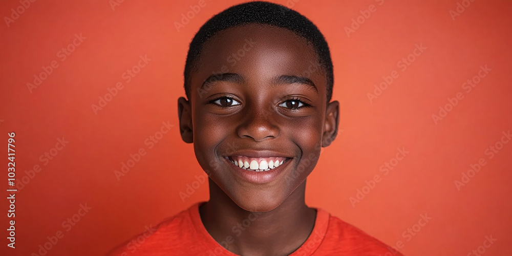 Black teenager boy on a studio background Black teenager boy on a studio background